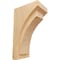Ekena Millwork 4"W x 5 3/4"D x 10"H Medium Felix Wood Corbel, Red Oak CORW04X05X10FERO - alternate 1